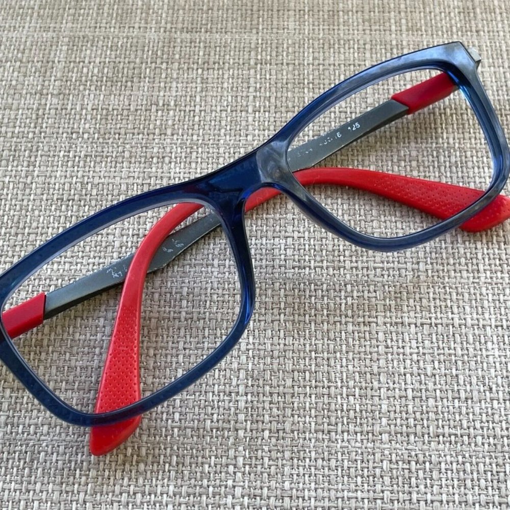 Ray-Ban Women Eyeglasses Frame Blue/Gray/Red Tone Glasses Frame 49[]16 125 - Picture 4 of 12